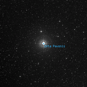 DSS image of Zeta Pavonis