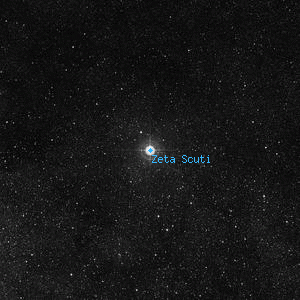 DSS image of Zeta Scuti