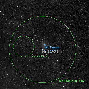 DSS image of b3 Cygni