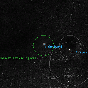 DSS image of b Ophiuchi