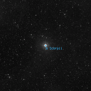 DSS image of b Scorpii