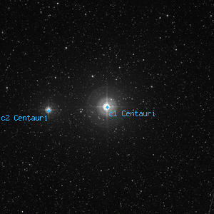 DSS image of c1 Centauri