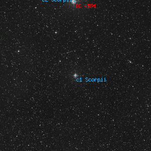 DSS image of c1 Scorpii