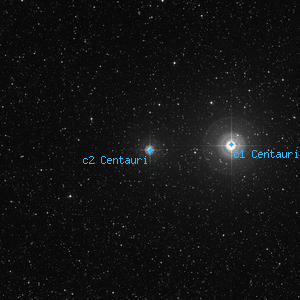 DSS image of c2 Centauri