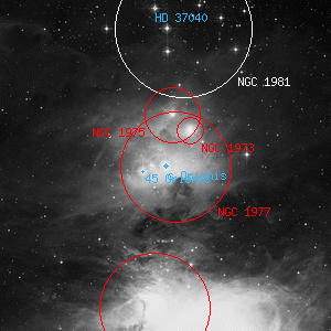 DSS image of c Orionis