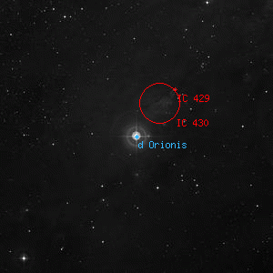 DSS image of d Orionis