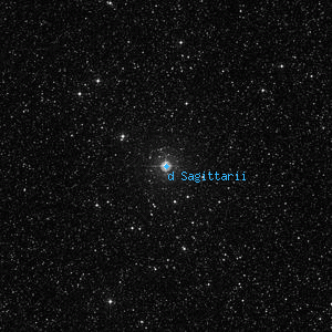DSS image of d Sagittarii