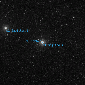 DSS image of e1 Sagittarii