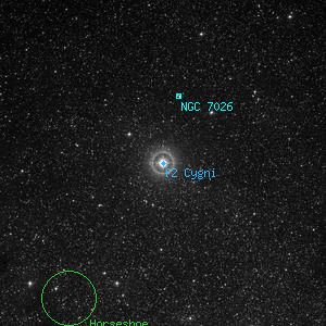 DSS image of f2 Cygni