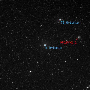 DSS image of k Orionis