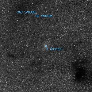 DSS image of k Scorpii