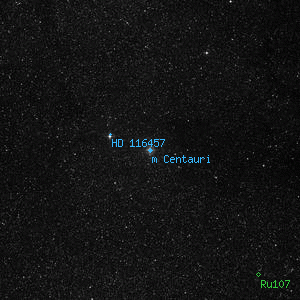 DSS image of m Centauri