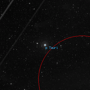 DSS image of p Tauri