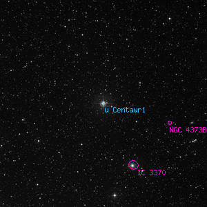 DSS image of u Centauri