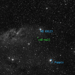 DSS image of vdB-Ha23