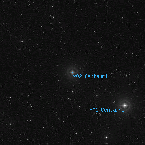 DSS image of x02 Centauri