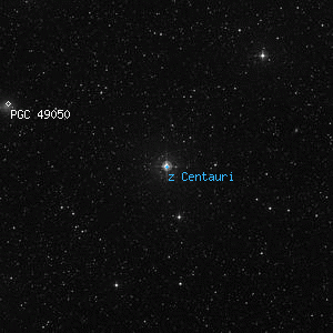 DSS image of z Centauri
